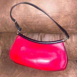 Vintage Escada Red Shoulder Bag Purse Made in Italy
